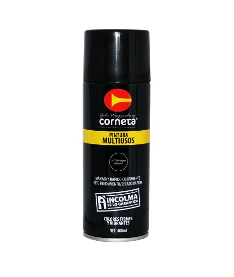 SPRAY AERESOL ESMALTE COLOR NEGRO BRILLANTE 300 ML #30 REF. OCI-SPRAY-001 MARCA OCI