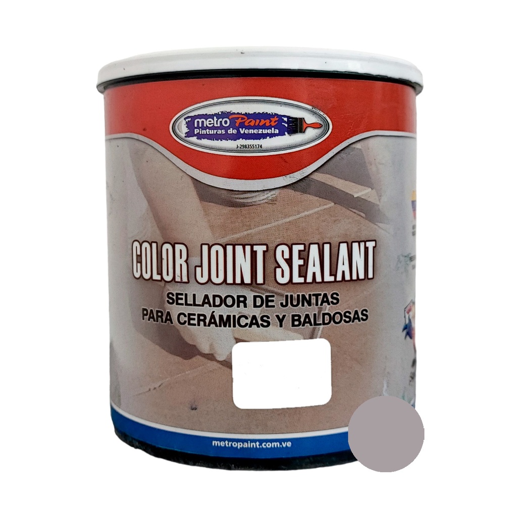 CARATEO / SELLADOR DE JUNTAS P/CERAMICAS Y BALDOSAS 1KG COLOR GRIS REF. 468-005 MARCA METRO PAINT