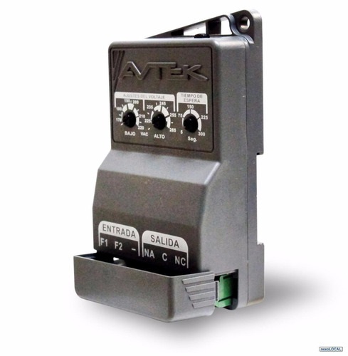 SUPERVISOR DE VOLTAJE 220 VAC 12 AMP MONOFASICO P/ MOTORES, EQUIPOS IND. REF. SVM-220 MARCA AVTEK