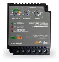SUPERVISOR DE VOLTAJE TRIFASICO P/MOTORES Y TRANSFERENCIA 208 / 220 REF.GST-RM220 / 007578 EXCELINE