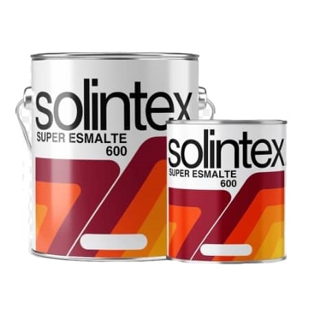PINTURA SUPER ESMALTE BRILLANTE 600 SECADO RAPIDO 1 GL COLOR NEGRO REF. 680 MARCA SOLINTEX