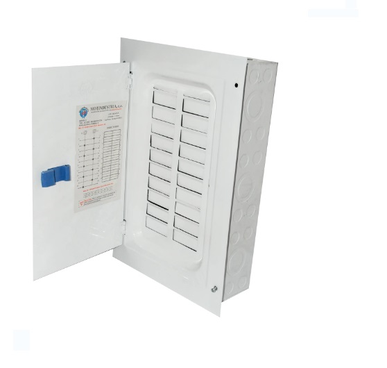 TABLERO C/PUERTA DE 12 CIRCUITOS BIFASICO REF. 136002 MARCA MOTINDUSTRIA
