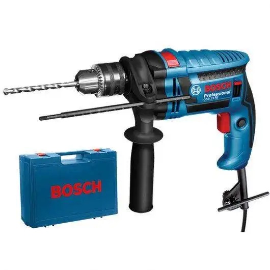 TALADRO PERCUTOR 1/2" 750 W V.V.R 3800 RPM C/MALETIN + BROCAS EF. GSB 13 RE / 629704 / 865672 BOSCH