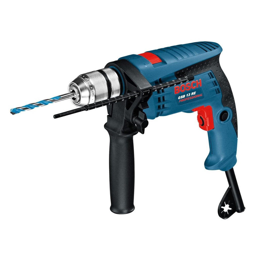 TALADRO PERCUTOR 1/2" 750 W V.V.R 3800 RPM REF. GSB 13 RE COD. 629629 REF. 865669 MARCA BOSCH
