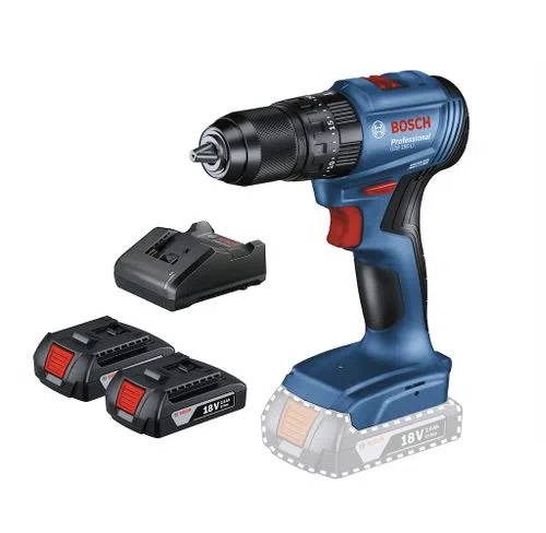 TALADRO PERCUTOR INALAMBRICO 1/2" 18 V 65 NM 2 AH 2 BAT+CARG. REF. GSB 185 LI /230185 / 865394 BOSCH