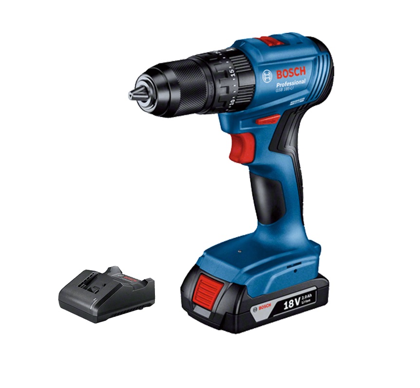TALADRO PERCUTOR INALAMBRICO 1/2" 18 V 65 NM 2 AH 1 BAT+CARG. REF. GSB 185 LI / 230345/ 865396 BOSCH