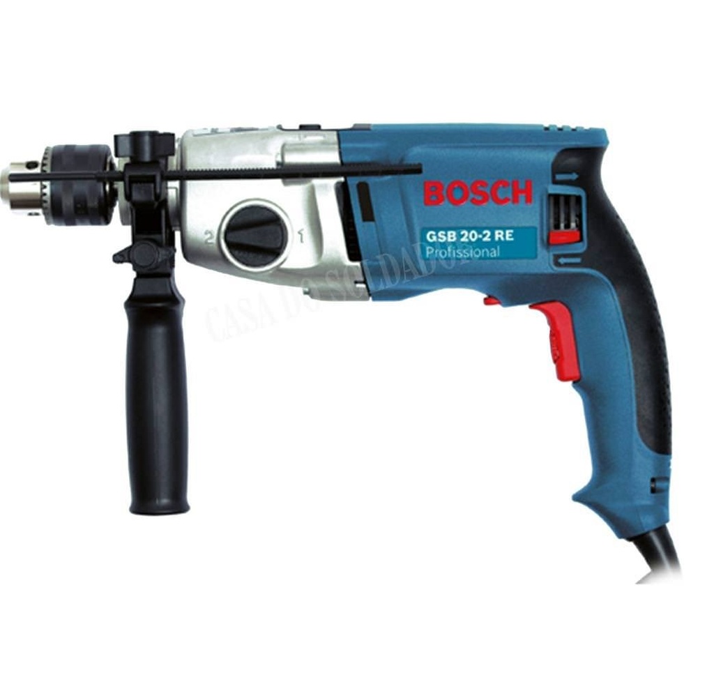 TALADRO PERCUTOR 1/2" 870W V.V 3000RPM 48000BPM CAJA REF. GSB 20-2RE/ 865698 / 750653 MARCA BOSCH
