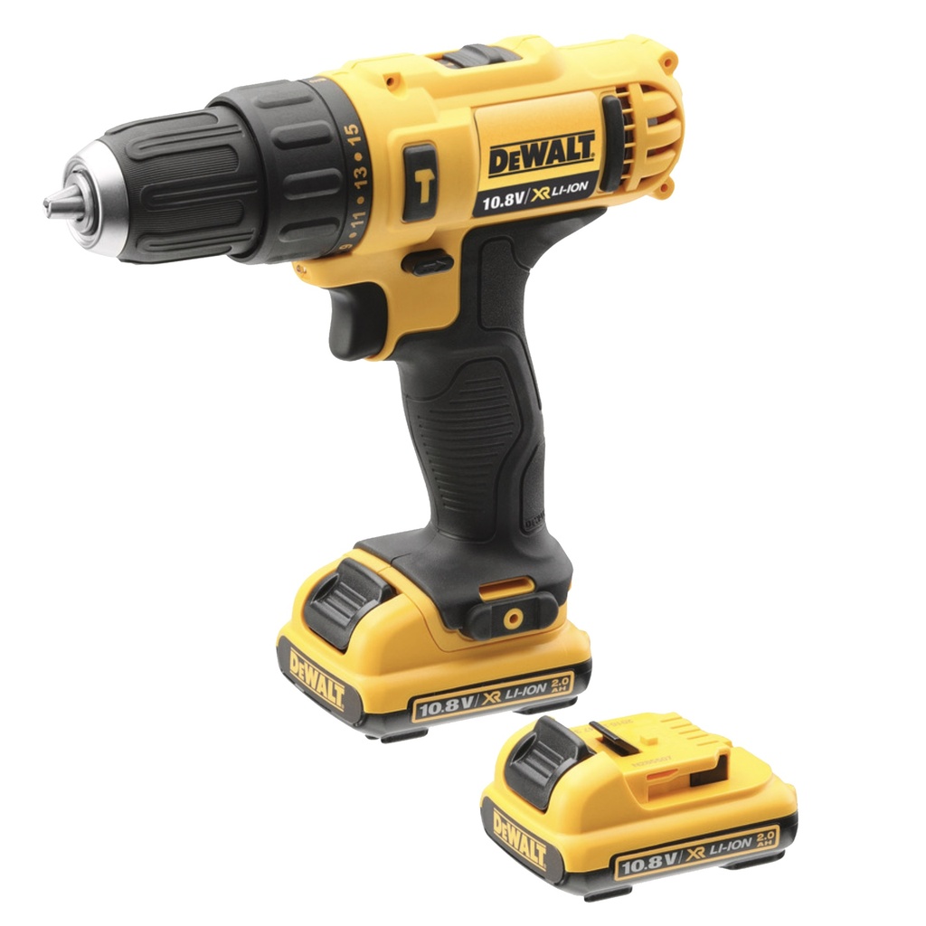 TALADRO PERCUTOR ATORNILLADOR 3/8" INALAMBRICO 12 V C/BATERIA REF. DCD716D2 MARCA DEWALT