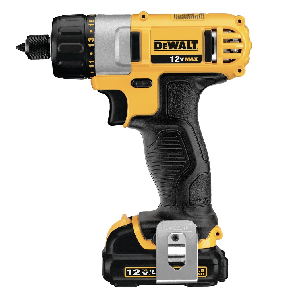 TALADRO 1/4" INALAMBRICO 12 V C/BATERIA C/BOLSO REF. DCF610S2 MARCA DEWALT