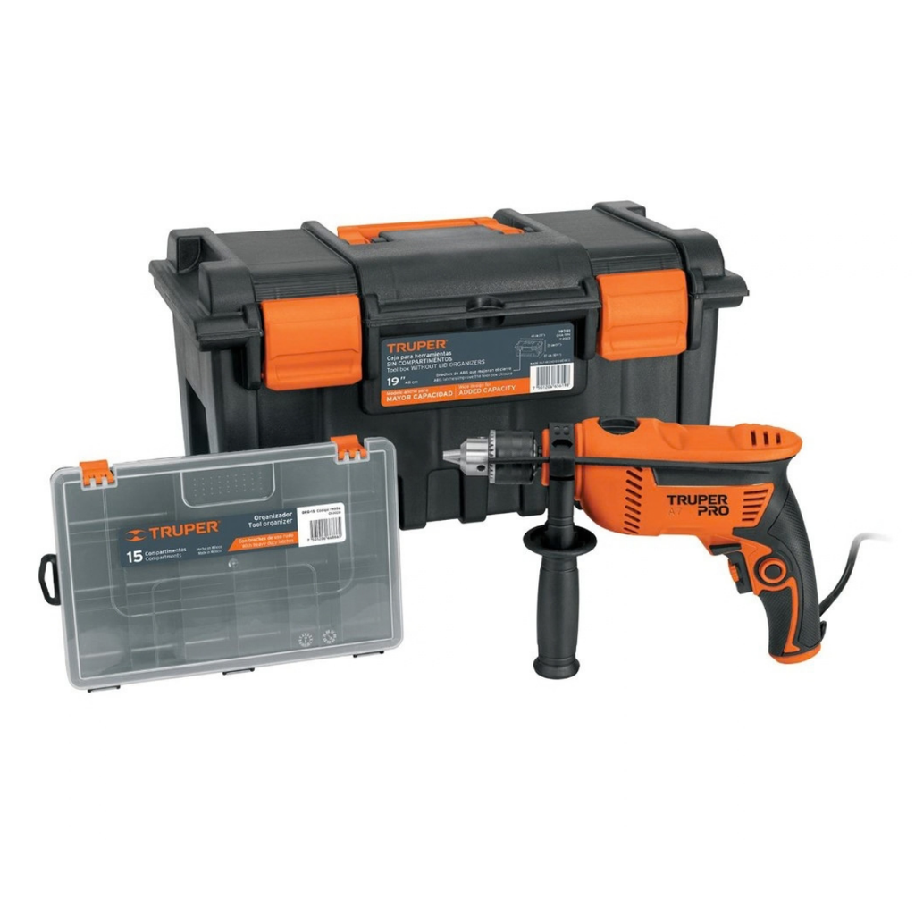 COMBO TALADRO 1/2" / CAJA HERRAMIENTA / ORGANIZADOR MOD. COMBO 100 REF. 10884 MARCA TRUPER