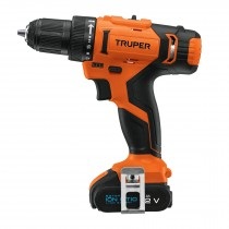 TALADRO / DESTORN INALAMB./ LITIO 3/8" 12V LED 1 BAT.CARGADOR+PTA 1200RPM REF. 18153 MARCA TRUPER