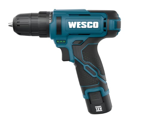 TALADRO ATORNILLADOR 3/8" INALAMBRICO 12 V 1.5A INCLUYE BATERIA - CARGADOR REF. WS2556 MARCA WESCO