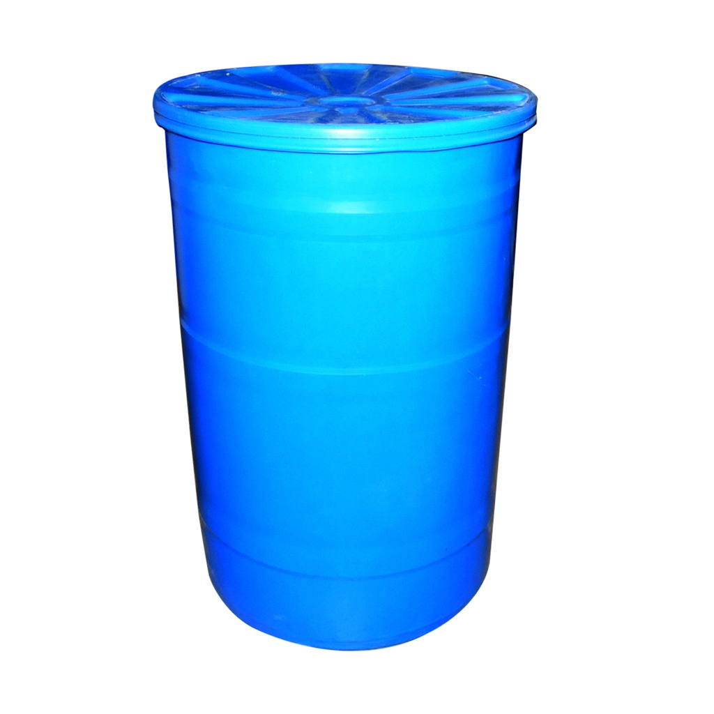 TAMBOR MULTIPROPOSITO CON CAP. 208 LTS AZUL CON TAPA HERMETICA REF. 103-121 MARCA CHEMICAL