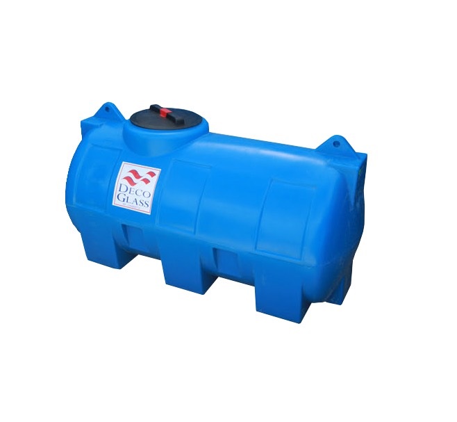 TANQUE DE AGUA CAP. 1000 LTS HORIZONTAL (1.60 X 90.5 X 1 MTS) AZUL REF. TPE 1900 MARCA DECO GLASS