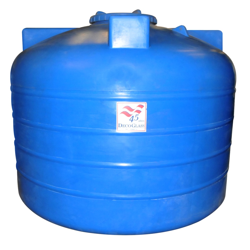 TANQUE DE AGUA CAP. 2000 LTS SUPER LIDER AEREO AZUL REF. TPE 2000 MARCA DECO GLASS