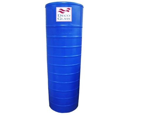 TANQUE DE AGUA CAP. 560 LTS TIPO CILINDRICO ( 0.62 X 2.05 MTS ) AZUL REF. TPE 560A MARCA DECO GLASS