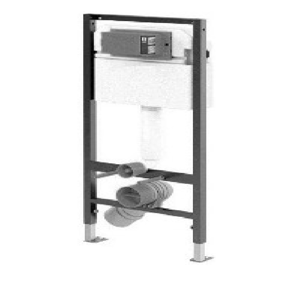 TANQUE EMPOTRADO A PARED ECOFLUSH ESTANDAR DN90 + KIT CONEXION 2 PZ + ALIM REF. NVCIS9125 MARCA NOVA