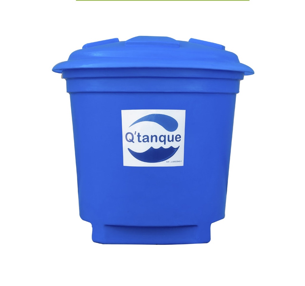 TANQUE CONICO LISO 600 LTS COLOR AZUL OSCURO MARCA Q TANQUE