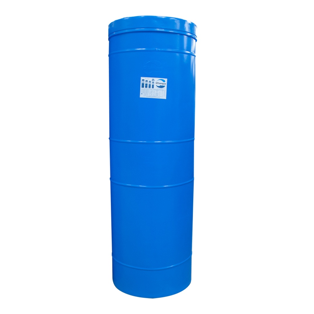 TANQUE DE AGUA CAP. 900 LTS MOD. CILINDRICO ( 0.71 X 2.23 MTS ) COLOR AZUL MARCA Q TANQUE