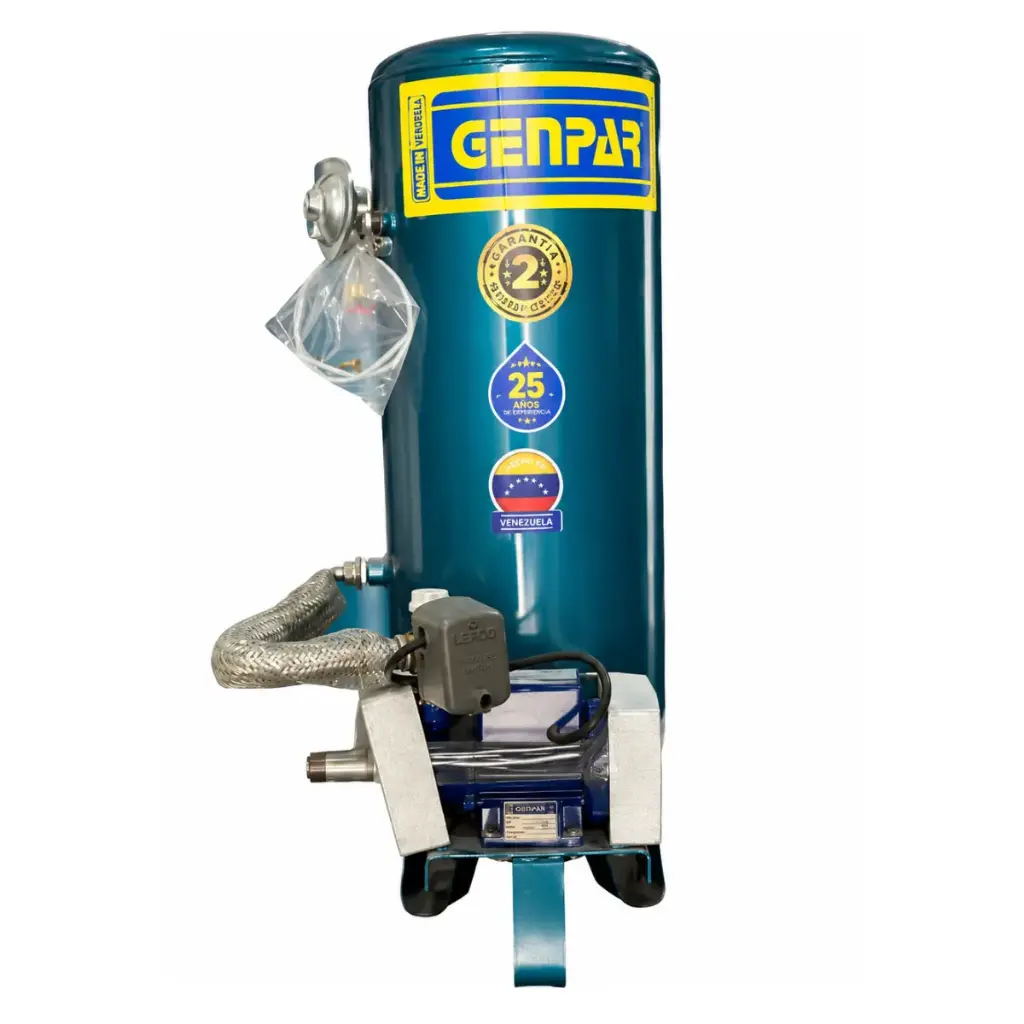 KIT DE TANQUE CILINDRICO 540 LTS +BOMBA GENPAR 1/2" ABAJO+PRESSCONTROL +CONEX. DONSEN AZUL RESINCA