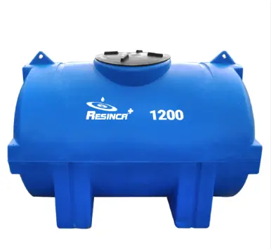 CISTERNA DOMESTICO / TANQUE HORIZONTAL 1.200 LTS REF. CIS1200 COLOR AZUL  MARCA AGROMAT / RESINCA