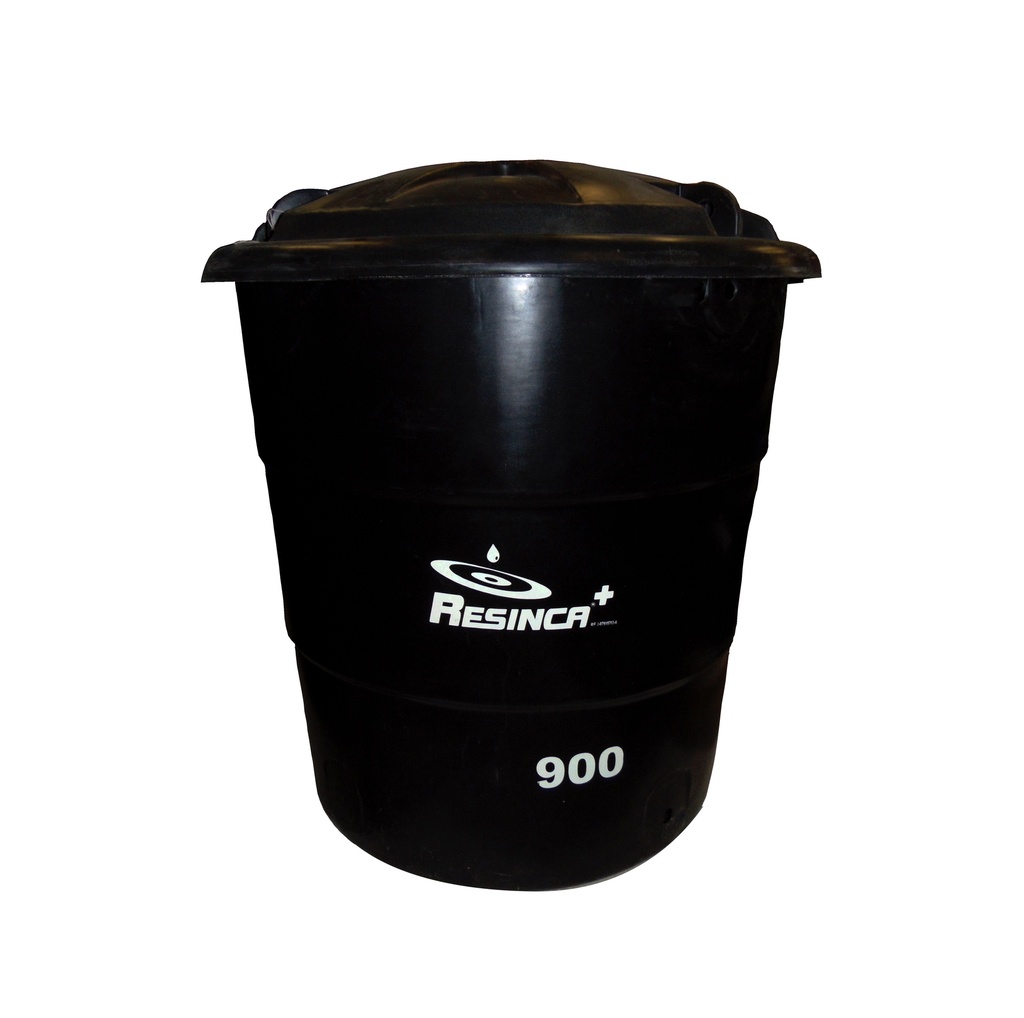 TANQUE DE AGUA CAP. 900 LTS MOD. EURO TANQUE (1.22 X 0.90 MTS) NEGRO MARCA RESINCA