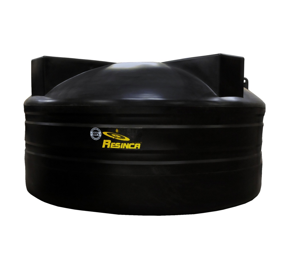 TANQUE DE AGUA CAP.5.500 LTS MOD.JUMBO INSTITUCIONAL (2.40 X1.25 MTS) NEGRO TRES CAPAS MARCA RESINCA