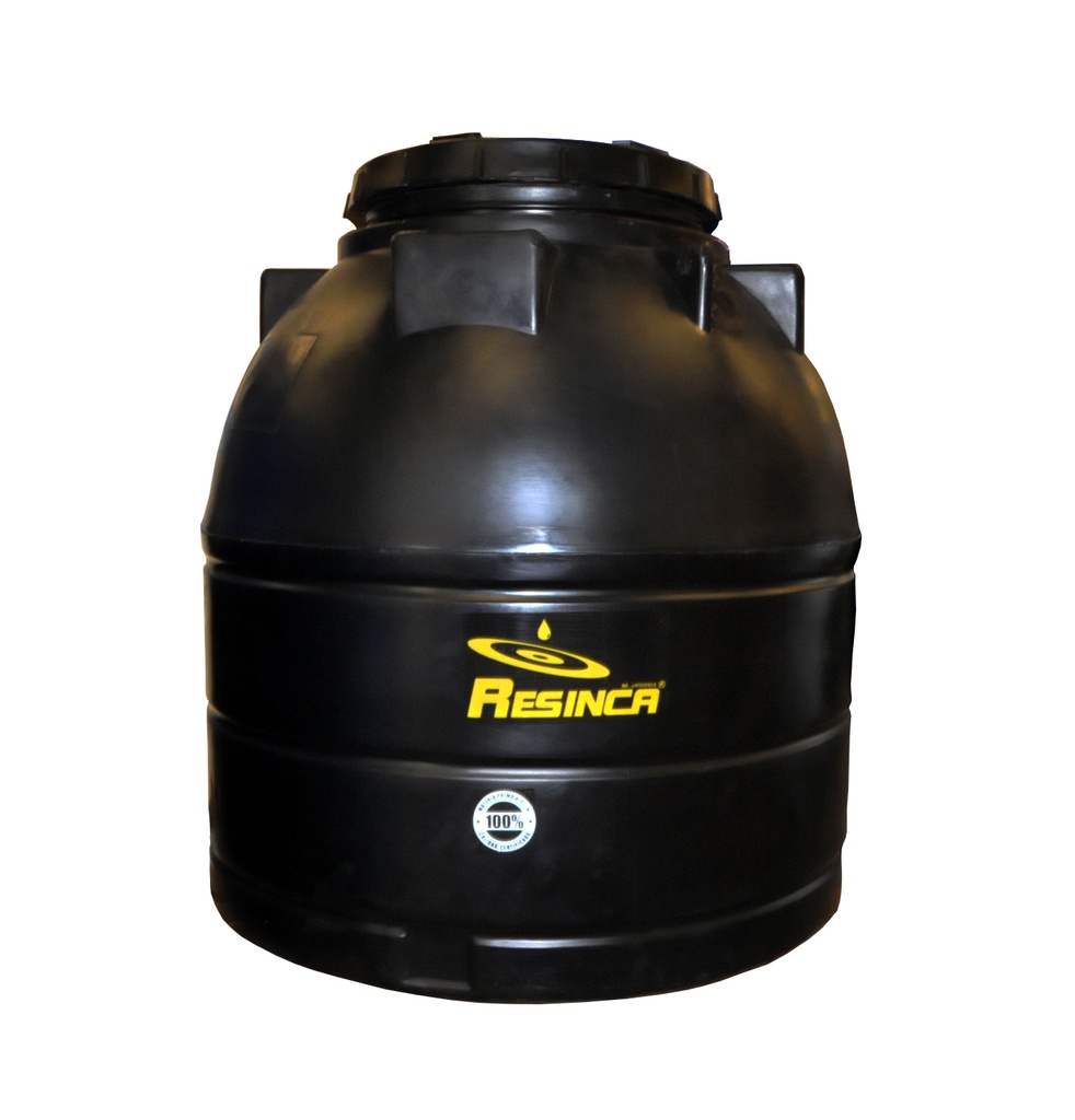 TANQUE DE AGUA CAP. 1.200 LTS MOD. JUMBO DOMESTICO (1.20 X 1.35 MTS) NEGRO DOBLE CAPA MARCA RESINCA
