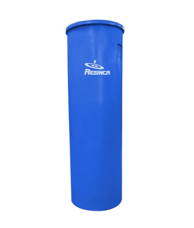 TANQUE DE AGUA CAP. 1.000 LTS MOD. CILINDRICO ( 0.80 X 2.10 MTS) COLOR AZUL MARCA RESINCA