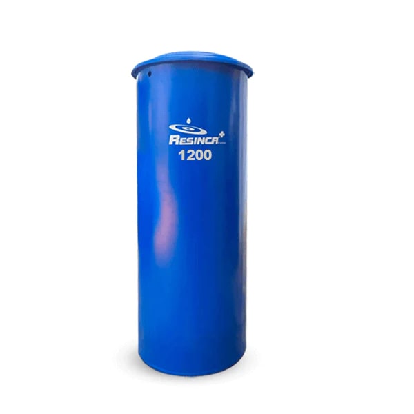 TANQUE DE AGUA CAP. 1.200 LTS MOD. CILINDRICO ( 0.80 X 2.10 MTS) COLOR AZUL REF. TCA1200 / 01001020 MARCA RESINCA