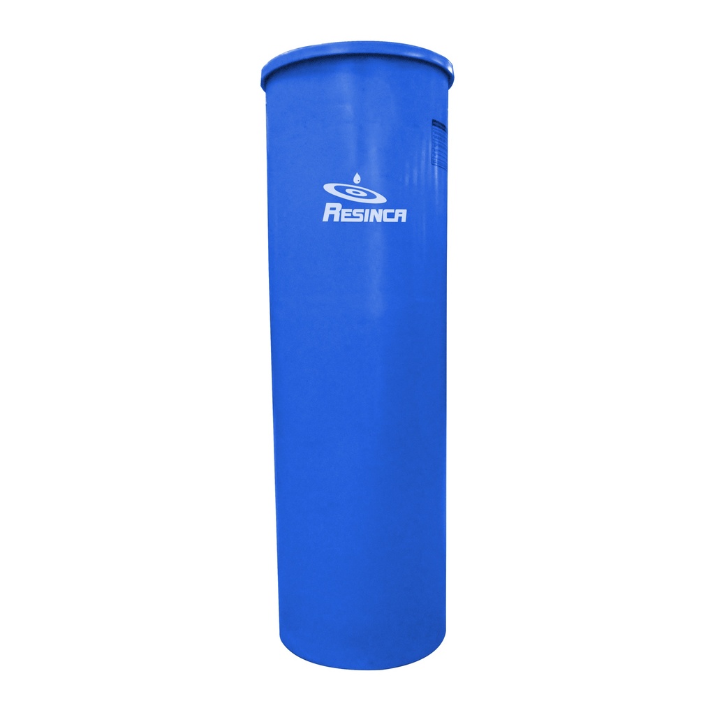 TANQUE DE AGUA CAP. 460 LTS MOD. CILINDRICO ( 0.58 X 1.90 MTS ) COLOR AZUL MARCA RESINCA