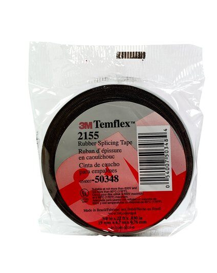 TAPE O CINTA ELECTRICA DE GOMA - AUTOFUNDENTE DE BAJA TENSION 3/4" X 6.7 MTS. REF. 2155 MARCA 3M