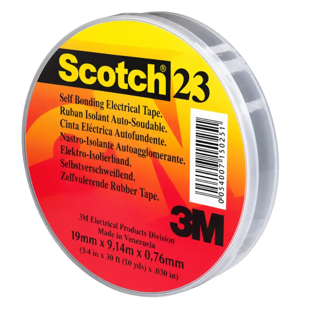 TAPE O CINTA ELECTRICA AUTOSOLDABLE DE 19 MM X 9.15 MTS 0.76 MM REF. N23 COD.003860 MARCA 3M