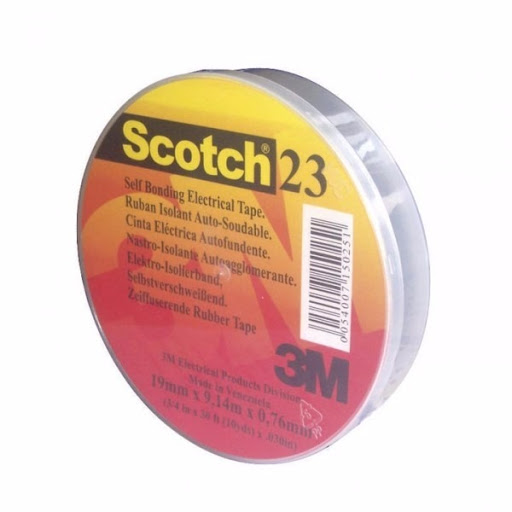 TAPE O CINTA ELECTRICA AUTOSOLDABLE DE 19 MM X 9.15 MTS 0.76 MM REF. N23 COD.003860 MARCA 3M