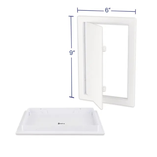 TAPA REGISTRO / BOCA DE VISITA PLASTICA PARED 6" X 9" REF. GRI-1196 MARCA BELT-G