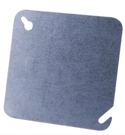 TAPA CIEGA GALVANIZADA CUADRADA DE 4 X 4" UNIDAD REF. TC4305 / EMTB1011 MARCA DONSEN ILUMINAK