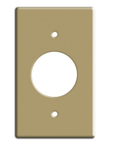 TAPA PARA TOMA REDONDA BAKELITA MARFIL 4" X 2" REF. KOB-087 / TAN-871 / 001705 MARCA KOBY