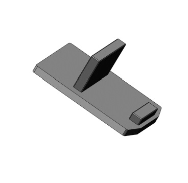 TAPA PARA RIEL MAGNETICO ULTRADELGADO 1.5X 1 CM NEGRO ( PAR ) REF. LUM-684 MARCA LUMIND