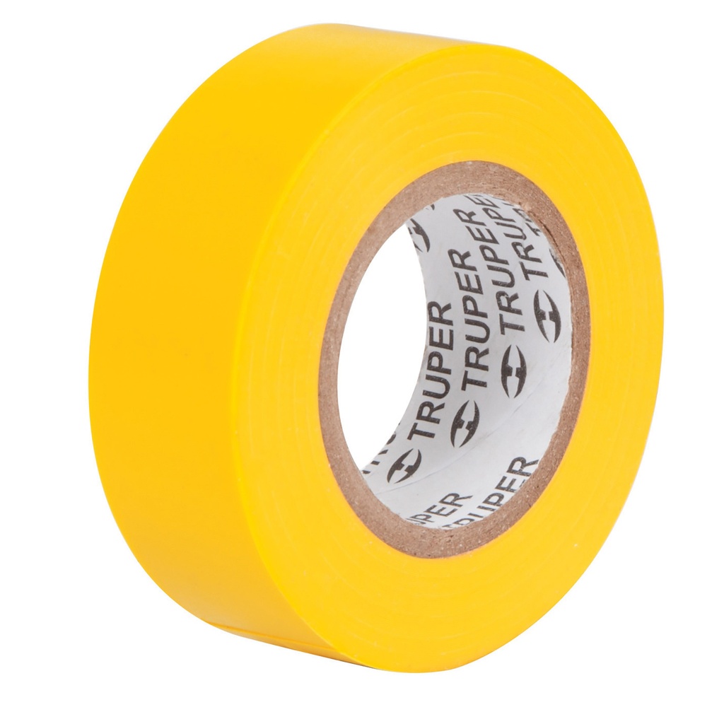 TAPE O CINTA ELECTRICA DE VINIL PROF. AMARILLO 3/4 X 18 MTS. MOD. M-33A REF.12503 MARCA TRUPER