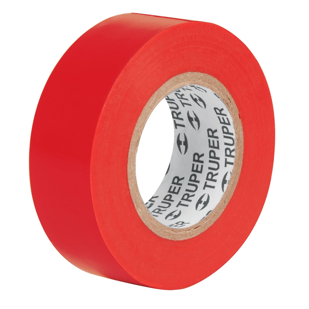 TAPE O CINTA ELECTRICA DE VINIL PROF. ROJO 3/4 X 18 MTS. MOD. M-33R REF.12504 MARCA TRUPER