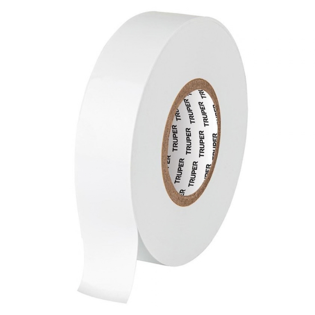 TAPE O CINTA ELECTRICA DE VINIL PROF. BLANCO 3/4 X 18 M. MOD. M-33B REF.12506 MARCA TRUPER