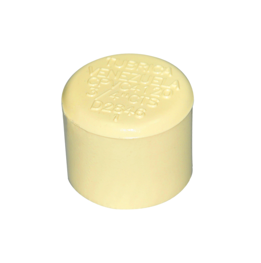 TAPA DE CPVC SOLDABLE AC 1/2" REF. 010000446 MARCA TUBRICA