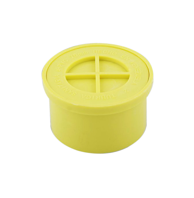 TAPA DE REGISTRO DE PVC PARA AGUA SERVIDA DE 110 MM (4") REF. 1010000730 MARCA TUBRICA