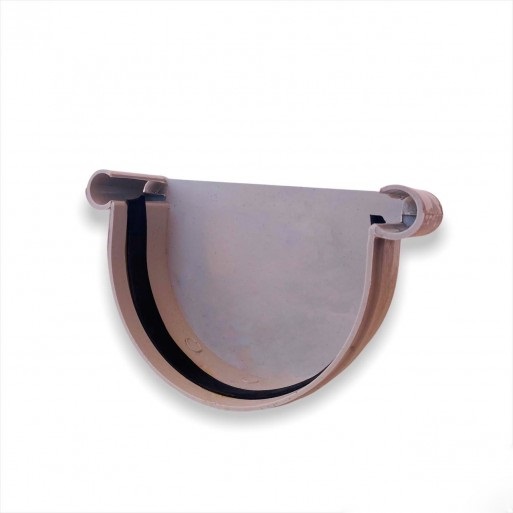 TAPA PARA ACCESORIO DE CANAL REDONDA DE LLUVIA PVC COLOR GRIS REF. CAN9314 MARCA URAPLAST