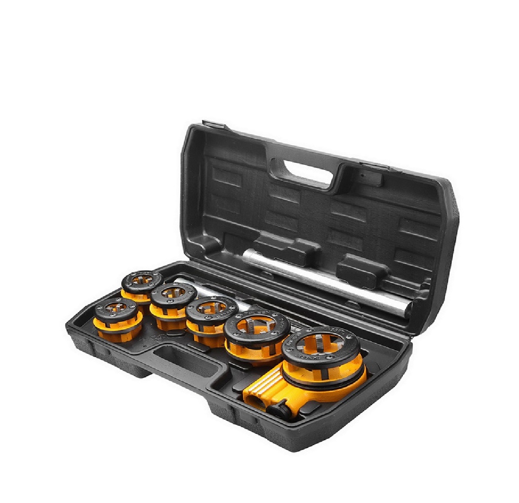 JUEGO DE TARRAJA TUBO GALVANIZADO 1/4", 3/8", 1/2", 3/4", 1", 1-1/4" REF: 33011 MARCA TOLS