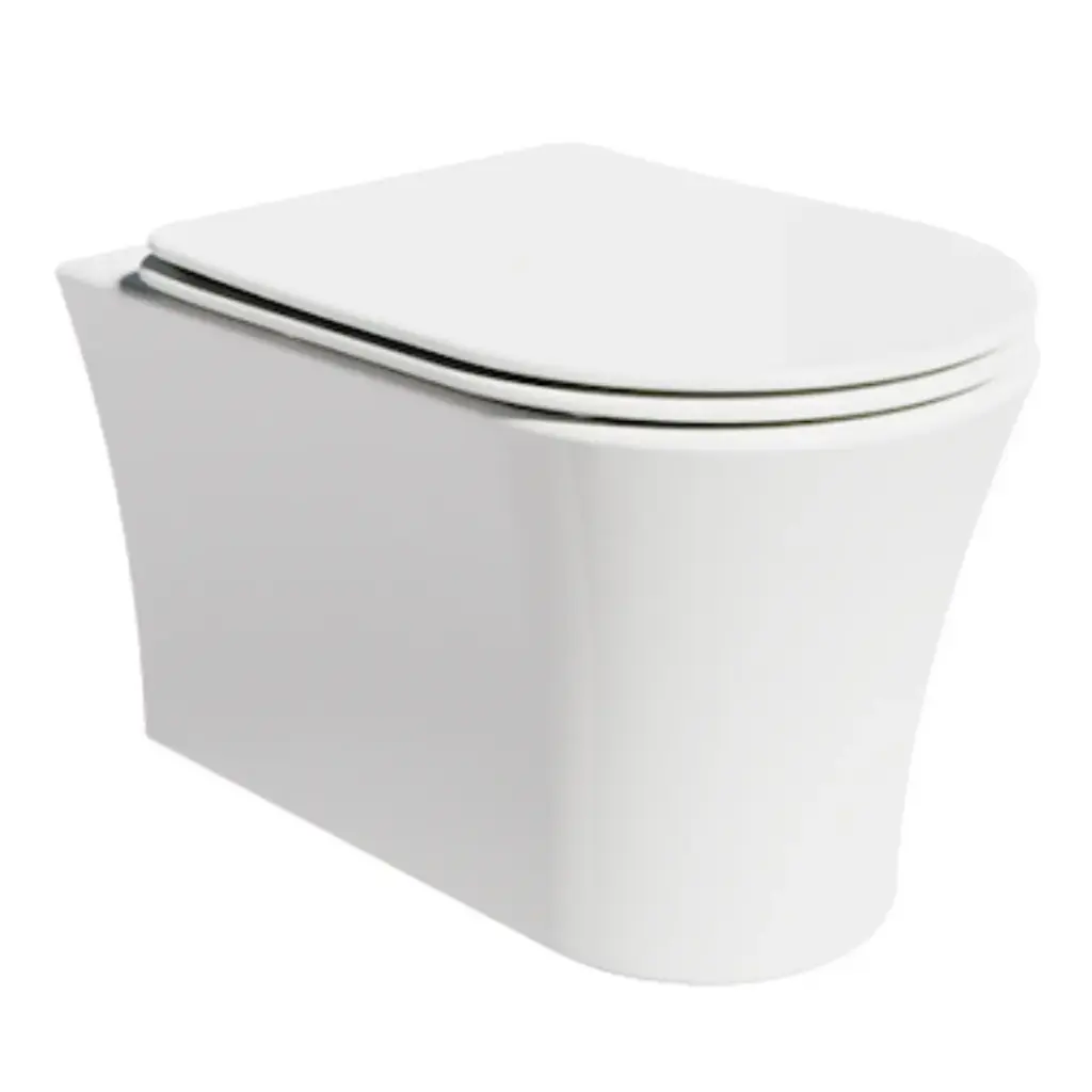 TAZA WC NEO ROUND RIMLESS SUSPENDIDA COLOR BLANCO REF. NV-WC2171 MARCA NOVA