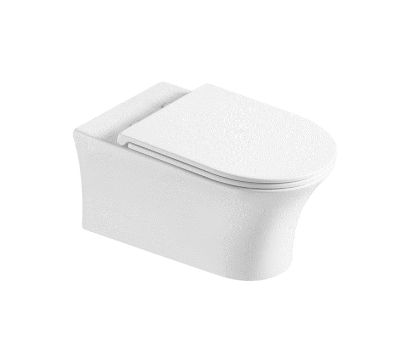 TAZA WC NEO ROUND RIMLESS SUSPENDIDA COLOR BLANCO REF. NV-WC2171 MARCA NOVA