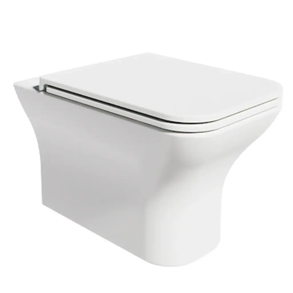 TAZA WC NEO SQUARE RIMLESS SUSPENDIDA COLOR BLANCO REF. NV-WC2274 MARCA NOVA