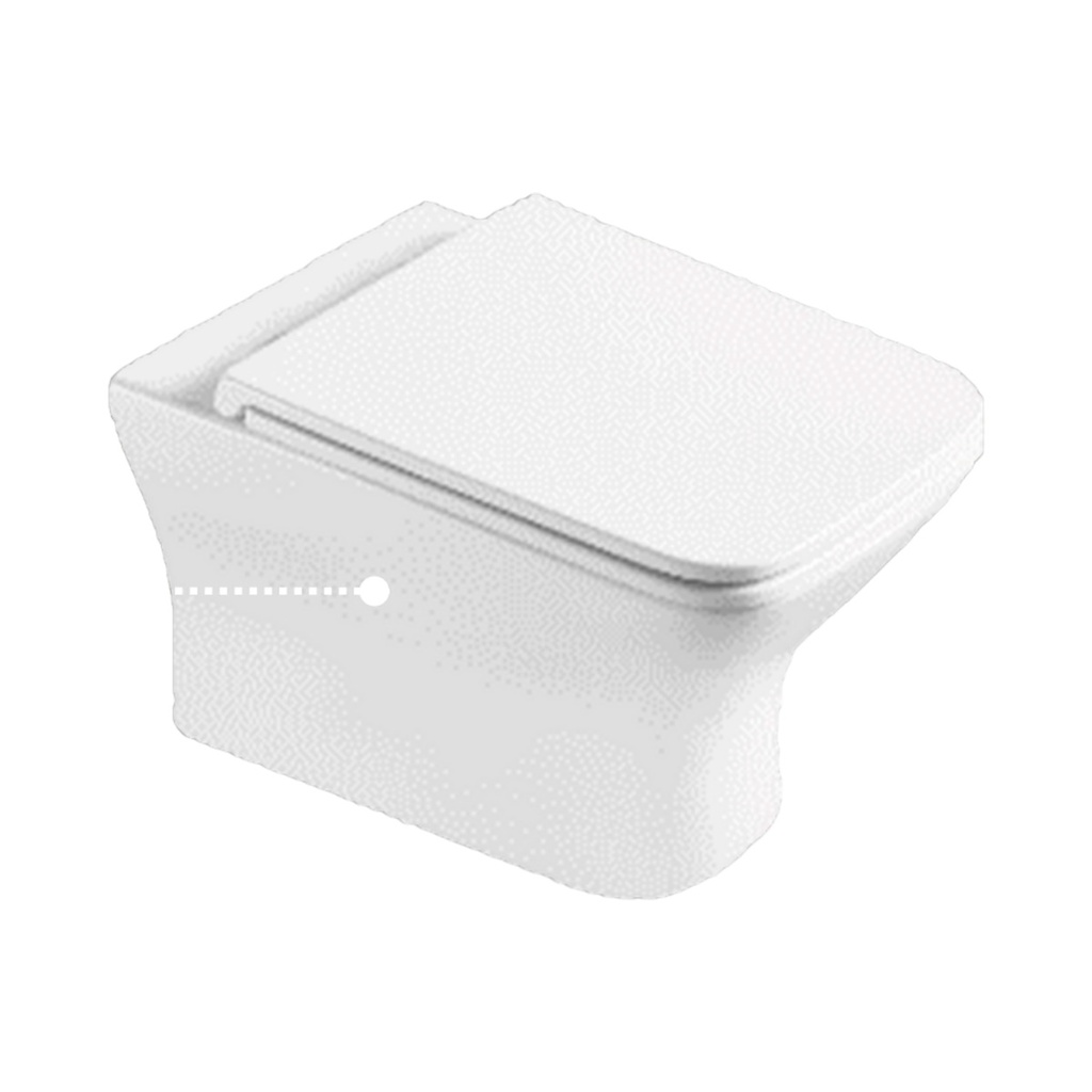 TAZA WC NEO SQUARE RIMLESS SUSPENDIDA COLOR BLANCO REF. NV-WC2274 MARCA NOVA