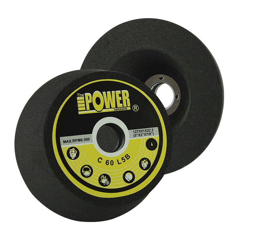 TAZA CONICA DE CARBURO DE SILICIO HUMEDO-SECO 5" X 2" X 7/8" C-60 REF. 209 / C-60 POWER